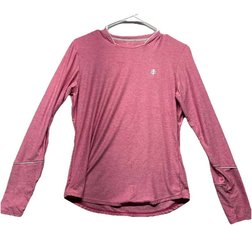 Coolibar Womens XS Pink Match Point Long Sleeve Tee Top UPF 50+ #10205
